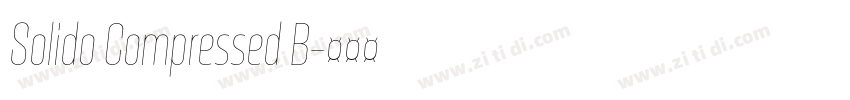 Solido Compressed B字体转换 Solido Compressed B字体转换